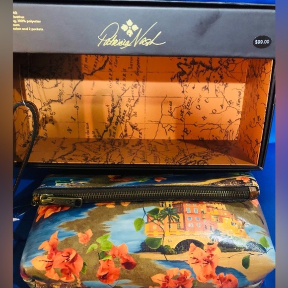 Patricia Nash beautiful French Riviera Giada foldover purse clutch new in box - Picture 3 of 16